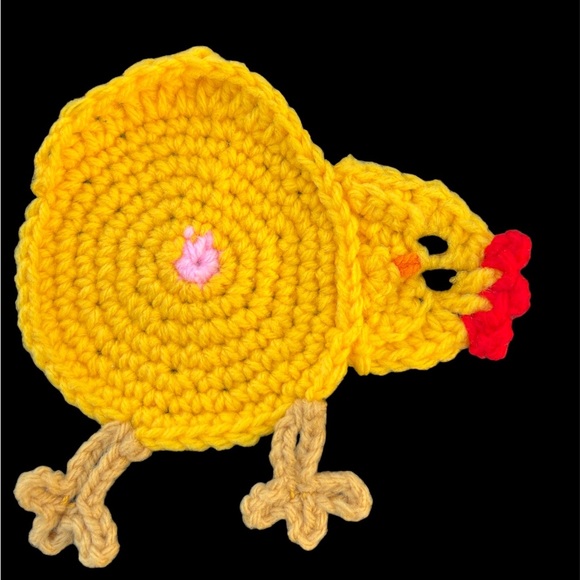 Handcrafted Other - Guess What? Coaster, crochet